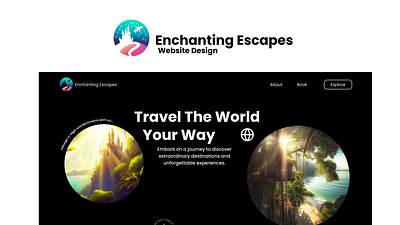Enchanting Escapes Website Design branding design figma logo product design prototype ui uxui design web design website