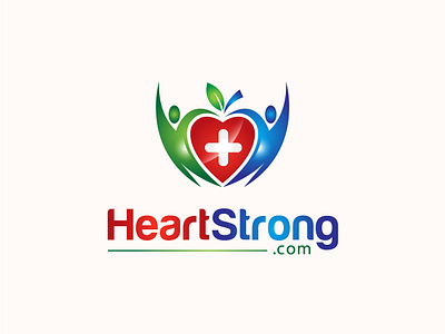 Heart Strong Logo Design. brand brandidentity branding business design doctor gradient graphic design health heart human icon logo logodesign logodesigner logofolio logomaker logomark logos medical