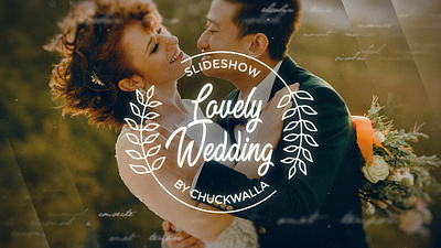 Lovely Wedding Slideshow (AE Template) aftereffects brand broadcast corporate design elegant event intro logo motiondesign motiongraphics opener production promo slideshow social template titles typography wedding