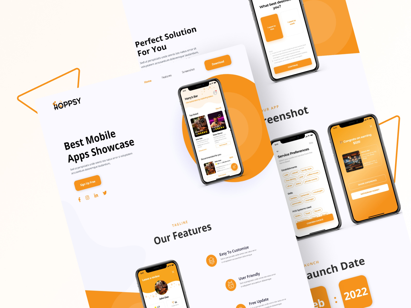 Example of Website | Landing Page | UI UX Design