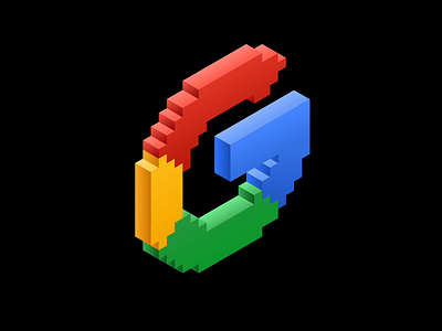 Isometric 8-bit Google Logo Animation 2d 8 bit 8 bit animation google illustration logo vector vector illustration