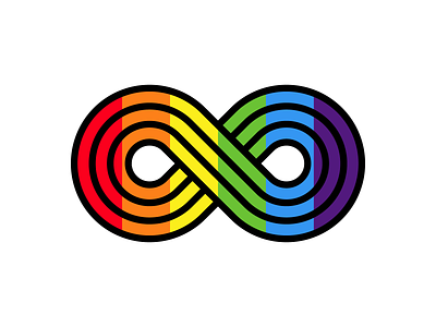Day 4 - Infinite Rainbow ⁠🏳️‍🌈⁠ adobeillustrator art artwork design dribbble illustration pride rainbow vector