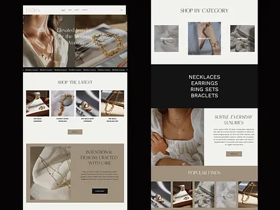 Flora Jewelry Website branding conscious design conscious logo design ecommerce website elevated website elevated website design graphic design jewelry branding jewelry website luxury website website concept website design website layout