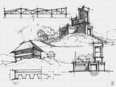 SKETCH_1 architectural sketch architecture graphic pencil sketch sketch