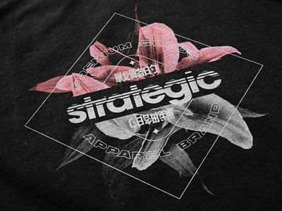 Strategic - Apparel Design apparel branding cool fashion floral kanji merch metal punk rock shirt skate tee tshirt type typography