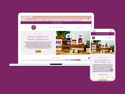 Terravee Naturals ecommerce square online store web design weebly