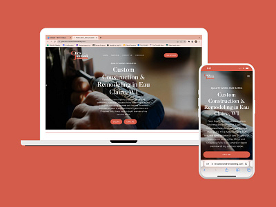 Chris Johnson Construction branding design logo square online store web design weebly