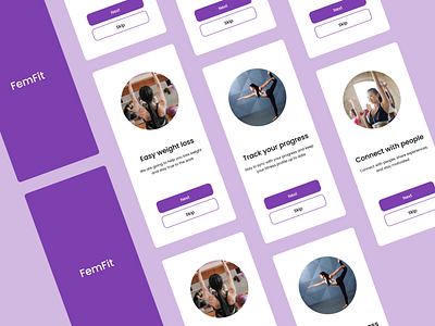 Fitness and Wellness App app design fitlife fitness fitnessgoals fitnessjourney health healthylifestyle ui ux wellness womensworkout