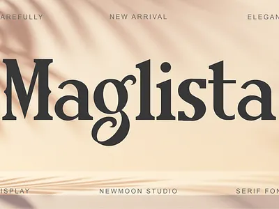 Maglista a Serif vintage Font motorcycle