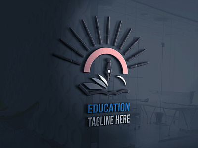 Education logo branding design education graphic design illustration logo typography