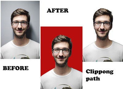 Clipping path, background remove and use background color graphic design