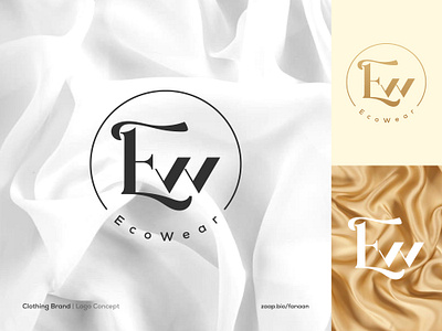 Ecowear Clothing Brand Logo Design adobe best logo brand brand design brand identity branding clothing brand design ecowear fanaan graphic design illustration illustrator letter e logo logo ai logo concept mockup premium vectplus