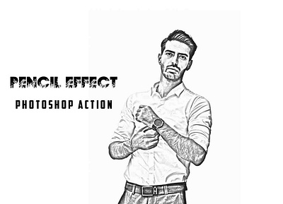 Pencil Effect Photoshop Action photoshop action