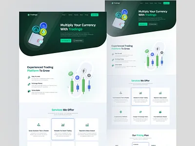 Tradingo Crypto, Forex, Business Website Another Variation backend bitcoin business webdesign buying crypto crypto currency currency ethereum figma finance forex frontend nft selling the tork tork tradingo wallet