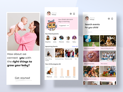 Parenting app design mobile app app design baby app child app child training app children app coaching app family app kids app learning app mobile app mothers app parenting parenting app parenting app design ui kit