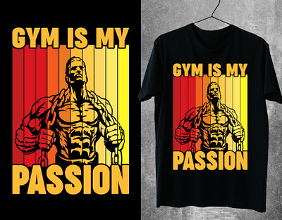 GYM T-SHIRT DESIGN branding design fitness graphic design gym illustration tshirt design tshirtdesign typography vector