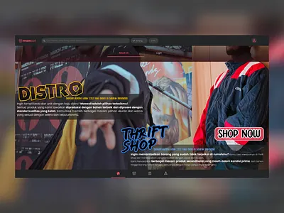Mawsell e-commerce for distro & thrift animation app branding design distro ecommerce flat graphic design illustration illustrator shirt thrift thriftshop ui