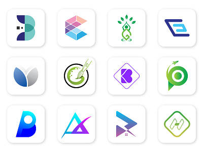 Modern logo bundle design, logos branding designer software logo