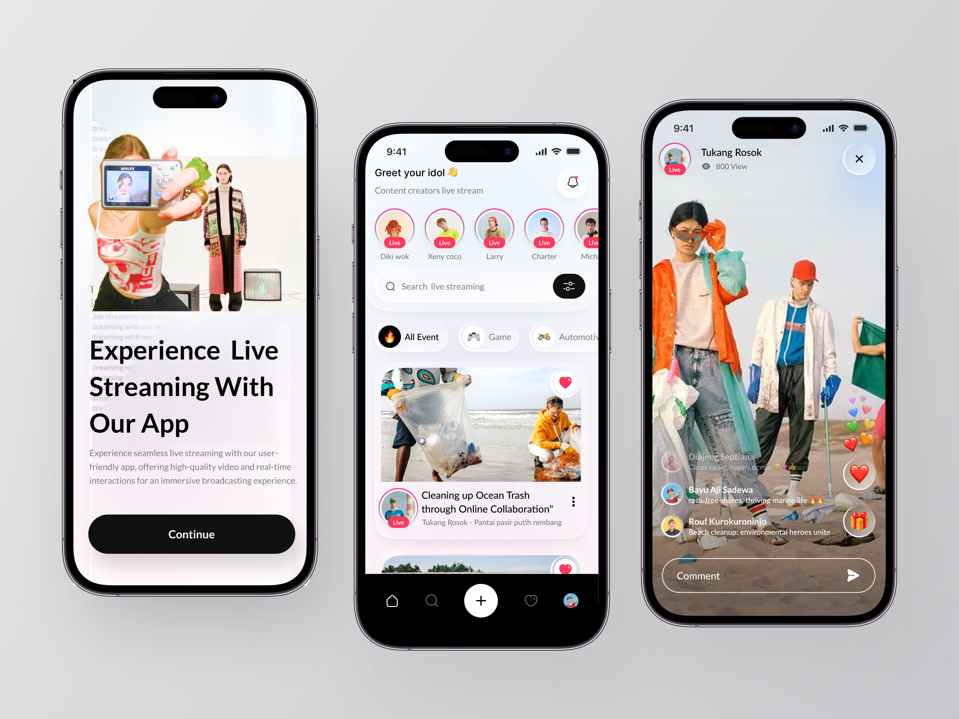 Example of Social Media Mobile App