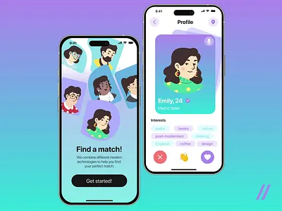 Dating Mobile IOS App android animation app app design app interaction dashboard date dating design ios media mobile mobile app mobile ui motion network online social ui ux