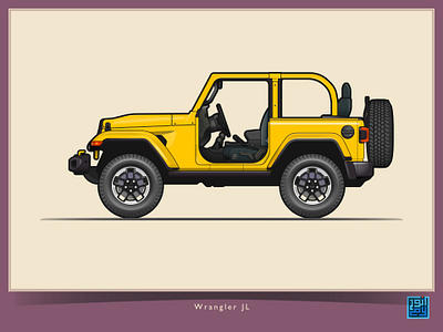 The Art of Wheels Wrangler JL 4x4 illustration illustration art jeep off road suv vector vector art vector illustration vectorart vehicle wrangler