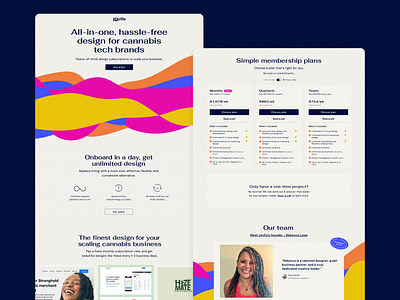 Landing page for my business - Joyflo cannabis cannabis tech design hemp landing page marijuana responsive design ui web design webflow weed