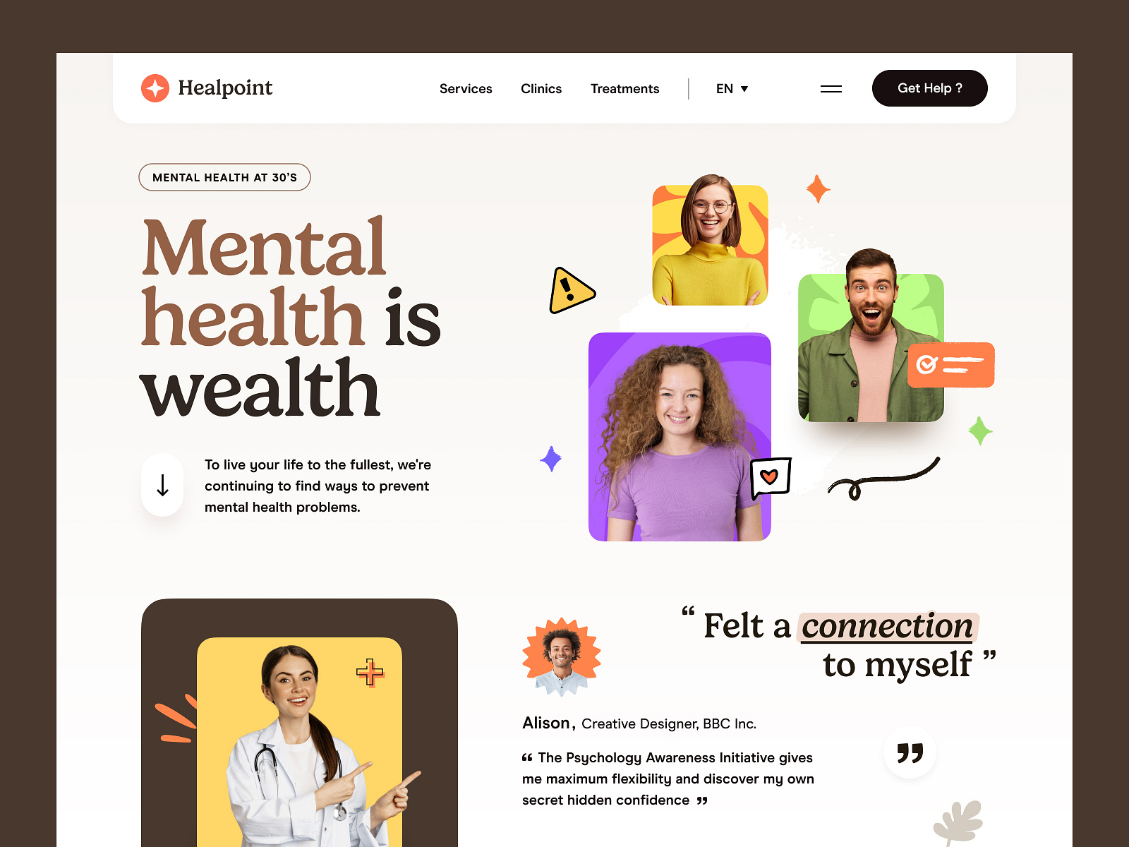 Mental health website by farzan faruk for rylic studio on dribbble