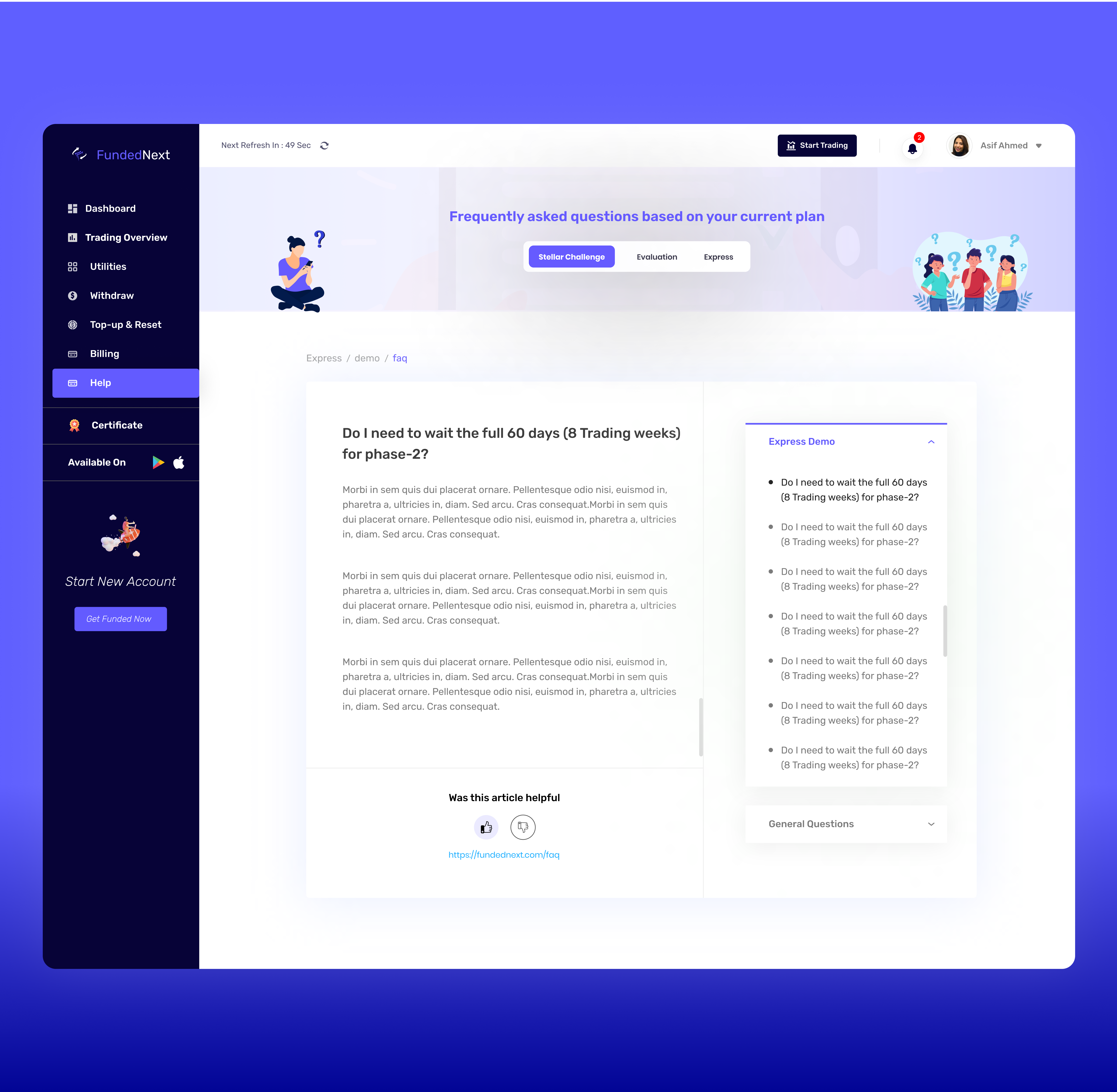 Dashboard-FAQ branding business website design design illustration logo ui ui design uiux designer uiuxdesign web design