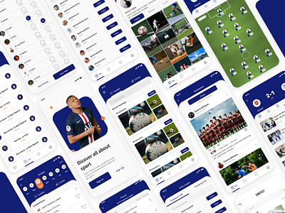Sports Fantasy App app design application design fantasy app figma football mobile application mobile design sports ui ui design ui kit ux ux flow