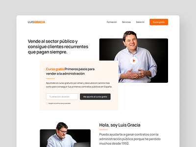 Luis Gracia website design design figma graphic design visual design web design website