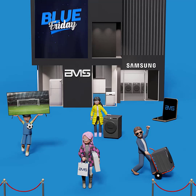 BMS Animation - Blue Friday Offers 3d animation samsung