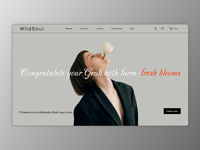 Website Concept - Flowers flowers flowers website flowers website ui design layoutwebsite retro website ui ui design ui ux design ui website vintage vintage flower website website