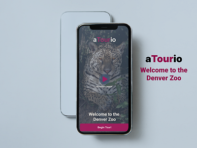 aTourio - Welcome to the Denver Zoo animal sounds animals animation app screen graphic design login screen splash screen ui ux zoo app