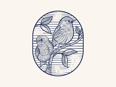 Birds aesthetic bird birds creative dribbble illustration logo logos vintage