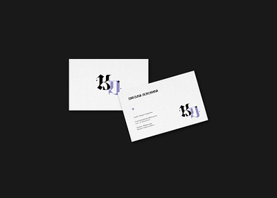 Business card concept branding design graphic design illustration logo motion graphics ty typographical typography vector