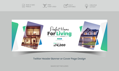 Twitter Header Banner or Cover page Design-2 branding graphic design twitter header twitter header banner ui