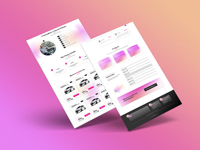 Auto365 | Landing Page Design landing page design ux design