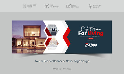 Twitter Header Banner or Cover page Design-5 ui