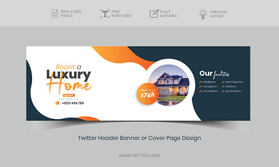 Twitter Header Banner or Cover page Design-7 ui