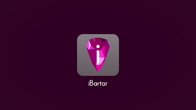 "iBartar" Logo Animation animation branding graphic design logo minimal motion graphics typography