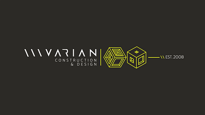 "Varian" Architecture Firm Logo Animation 3d animation branding cinema 4d graphic design logo logo animation motion graphics