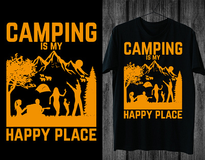 CAMPING T-SHIRT DESIGN branding camping campingtshirt design graphic design illustration tshirt tshirtdesign typography vector