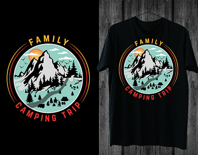 CAMPING T-SHIRT DESIGN branding campingtshirtdesign design graphic design illustration tshirt tshirtdesign typography vector