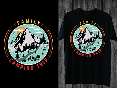 CAMPING T-SHIRT DESIGN branding campingtshirtdesign design graphic design illustration tshirt tshirtdesign typography vector