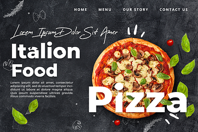 Food Delivery Landing Page animation branding logo motion graphics ui