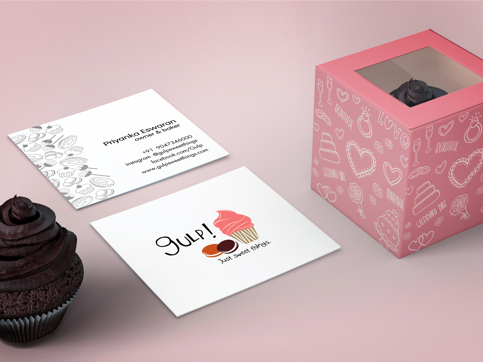 Branding, Business Card and Package Designing for a Cake Shop by ...