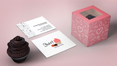 Branding, Business Card and Package Designing for a Cake Shop branding businesscard design graphic design illustration illustrator logo logodesgin packagedesign packaging photoshop vector