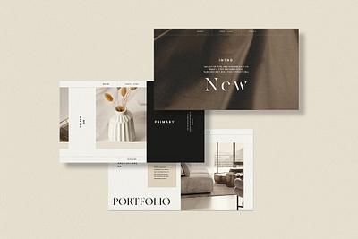 Interior Presentation Template #3 app branding design graphic design illustration logo typography ui ux vector