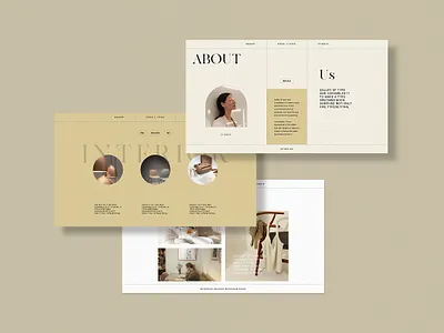 Interior Presentation Template #5 app branding design graphic design illustration logo typography ui ux vector
