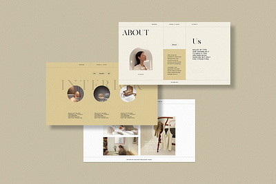 Interior Presentation Template #5 app branding design graphic design illustration logo typography ui ux vector